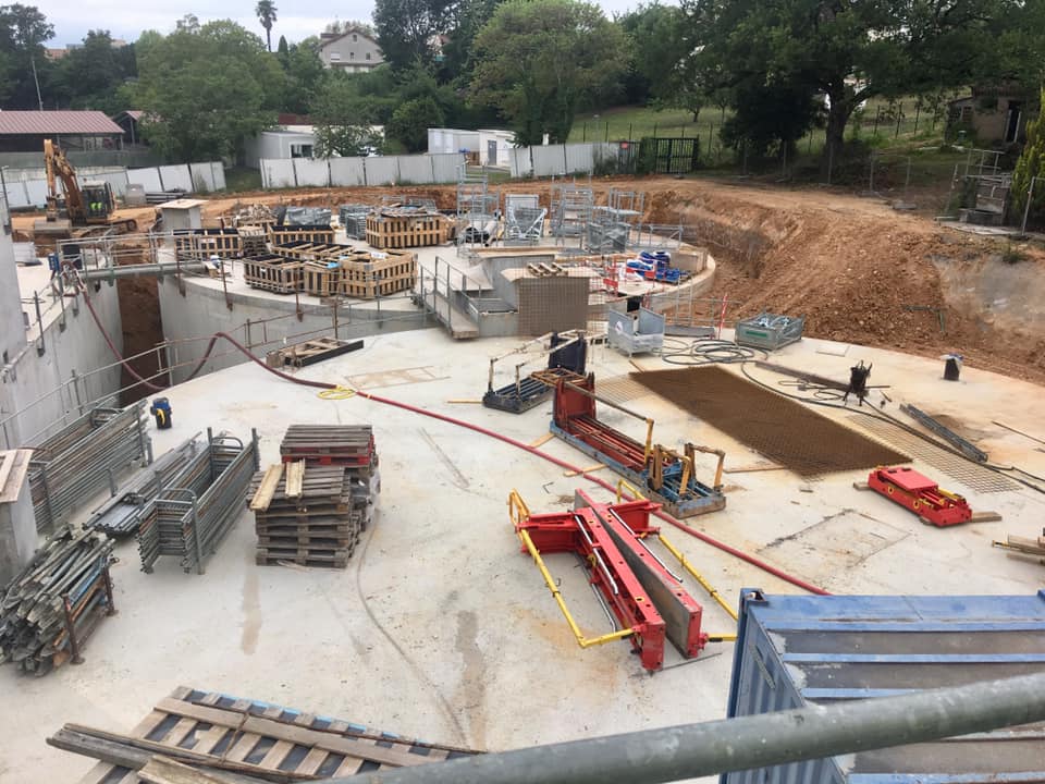 Construction d'une station de production d'eau potable mutualisée