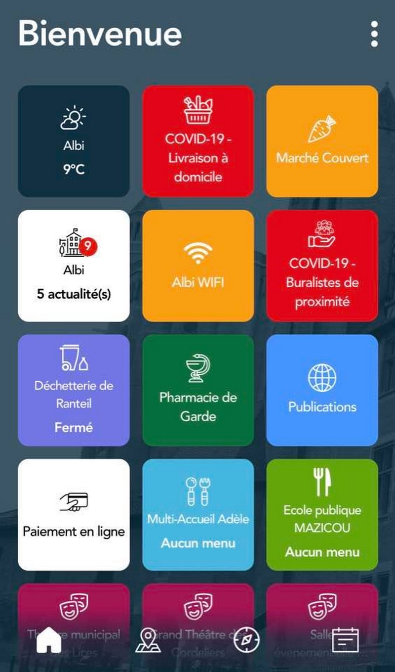 Pour suivre l'actu de la ville l'appli " Albi dans ma poche"