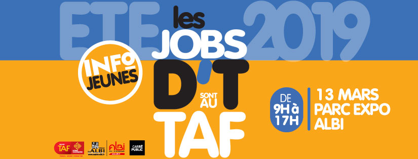 Au sein du TAF le stand « Espace Carré Public de la Ville d'Albi » accueillera les jeunes Albigeois en recherche d'emplois saisonniers ou d'informations.