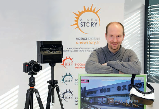 Jérôme Viviès a conçu une visite virtuelle de la foire expo, pour que l’on puisse y déambuler toute l’année.