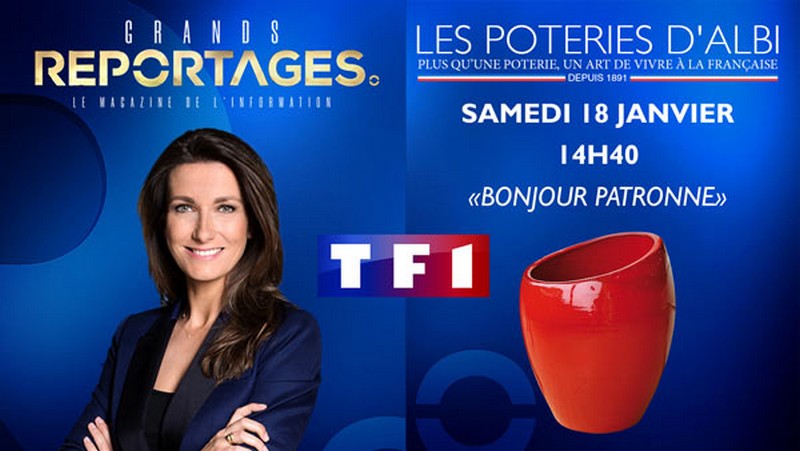 Scoop : Grand Reportage TF1 sur Les Poteries d'Albi 