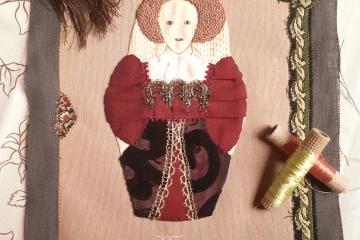 Voyage dans le temps et la mode passionnée par les arts textiles, voici un aperçu de ma série brodée: "Poupées Russes, évolution de la mode féminine" les 13 compos vont être montées en livre de tissu.....de quoi m'occuper dans mon atelier....sans compter les heures, en attendant de retrouver mon groupe de brodeuses