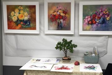 Jolie expo à « La ronde des couleurs » organisée par l’association du Breuil-Mazicou
