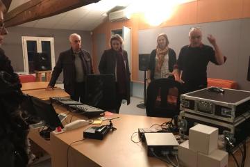 Visite des locaux du GMEA et découverte de l'installation "sympathies" en présence de l'artiste proposée dans le cadre de "La semaine du son".
