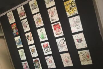 « à cœur ouvert », vernissage de l’expo de #cObo hier soir au Grand Hôtel d’Orleans et dans la salle du Restaurant le Goulu..... Un accord parfait...., de belles découvertes avec ces œuvres....