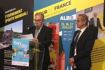 Inauguration ce matin de la 52ieme foire économique d’Albi en présence de nombreux partenaires.....!