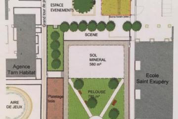 La transformation du square Augereau se poursuit: présentation hier soir aux habitants des actions de cohésion sociale, d’implication de tous, de développement de pratiques jardinières respectueuses de l’environnement et d’animation, dans le cadre de la création d’un nouveau jardin partagé, mis en place par la Ville d'Albi - Officiel, en lien avec le projet Anru et le projet alimentaire territorial de la Ville