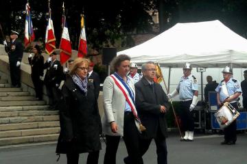 Cérémonie d’hommage aux morts pour la France en Indochine, ce matin au monument aux morts d’Albi....