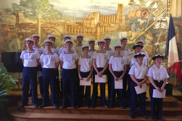 Cérémonie de remise des diplômes de la Préparation Militaire Marine LaPerouse d’Albi en fin de journée en salle des États albigeois.... Félicitations à toutes et à tous!, ce diplôme vient couronner une année riche en expériences et en apprentissages....