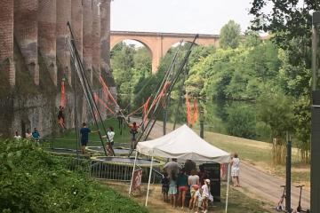 Le « village sports vacances » de la Ville d’Albi a repris sa place sur les berges du Tarn jusqu’au 8 Août