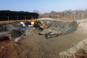  Le skatepark de pratgraussals prend forme, avec une partie street de 1100 m2 et 400 m2 de bowl....