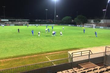 Combativité des séniors de l'#US Albi qui s'inclinent 3 à 1 contre l'équipe de Biars-Bretenoux, en réduisant le score en fin de match sur pénalty. Prochain match au stade Mazicou
