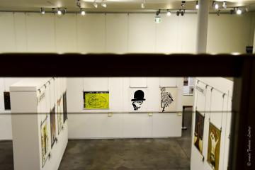 Accrochage de l'expo du MTL