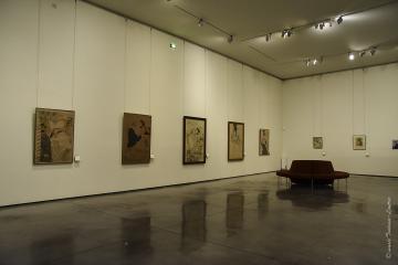 Accrochage de l'expo du MTL