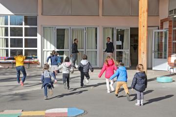 Enfants de soignants à l'école de la Curveillère