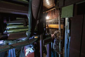 Démontage de l'orgue de Saint Salvi