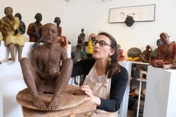 La joie c'est accepter et s'adapter.  Corinne Chauvet Sculptrice, le 6 avril 2020