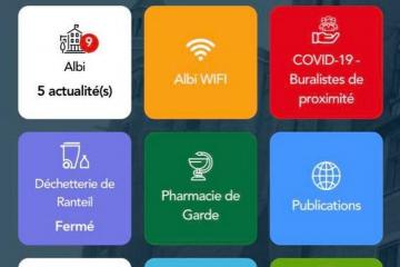 Pour suivre l'actu de la ville l'appli " Albi dans ma poche"