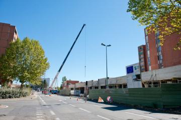 La passerelle, détruite pendant l'été, est un acte fort du renouvelement urbain.
