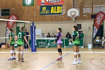 Quel match!!! 👏 Victoire des Albigeoises du VBA 3 sets à 2 face à Puygouzon, dans une vraie ambiance de derby.....!!!