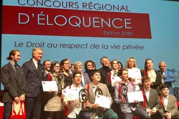 Finale du concours régional d’éloquence sur le thème du « droit au respect de la vie privée » au Grand Théâtre des Cordeliers