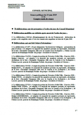 Conseil municipal du 24 juin 2019