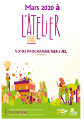 L'Atelier centre social Lapanouse mois de mars 2020