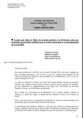 Conseil municipal 25  juin 2018