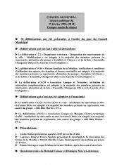 Compte-rendu du conseil municipal - 15 février 2016  