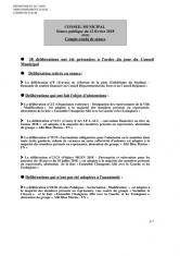 Conseil municipal 12 février 2018