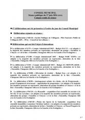 Compte-rendu du conseil municipal - 27 juin 2016